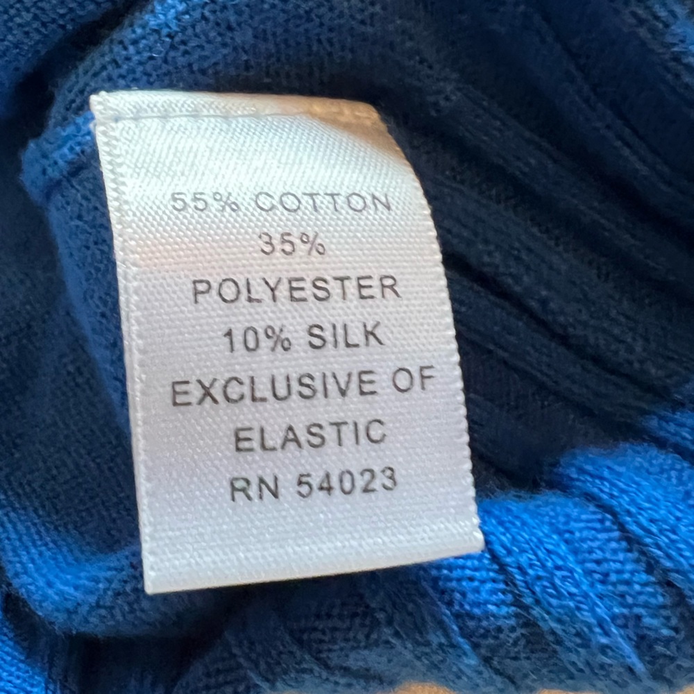 Women’s Banana Republic Cotton Royal Blue Sweater square neck - Picture 3 of 3